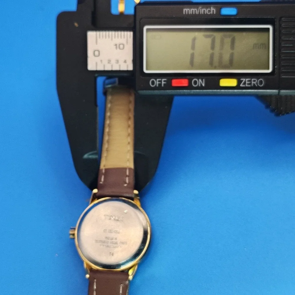 Vintage 2012 Timex Easy Reader Indiglo Date 39mm Women's Quartz Watch New Strap